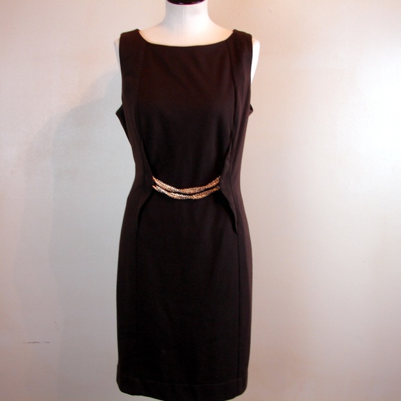 Taylor Dresses & Skirts - Taylor brown career business dress sleeveless 14